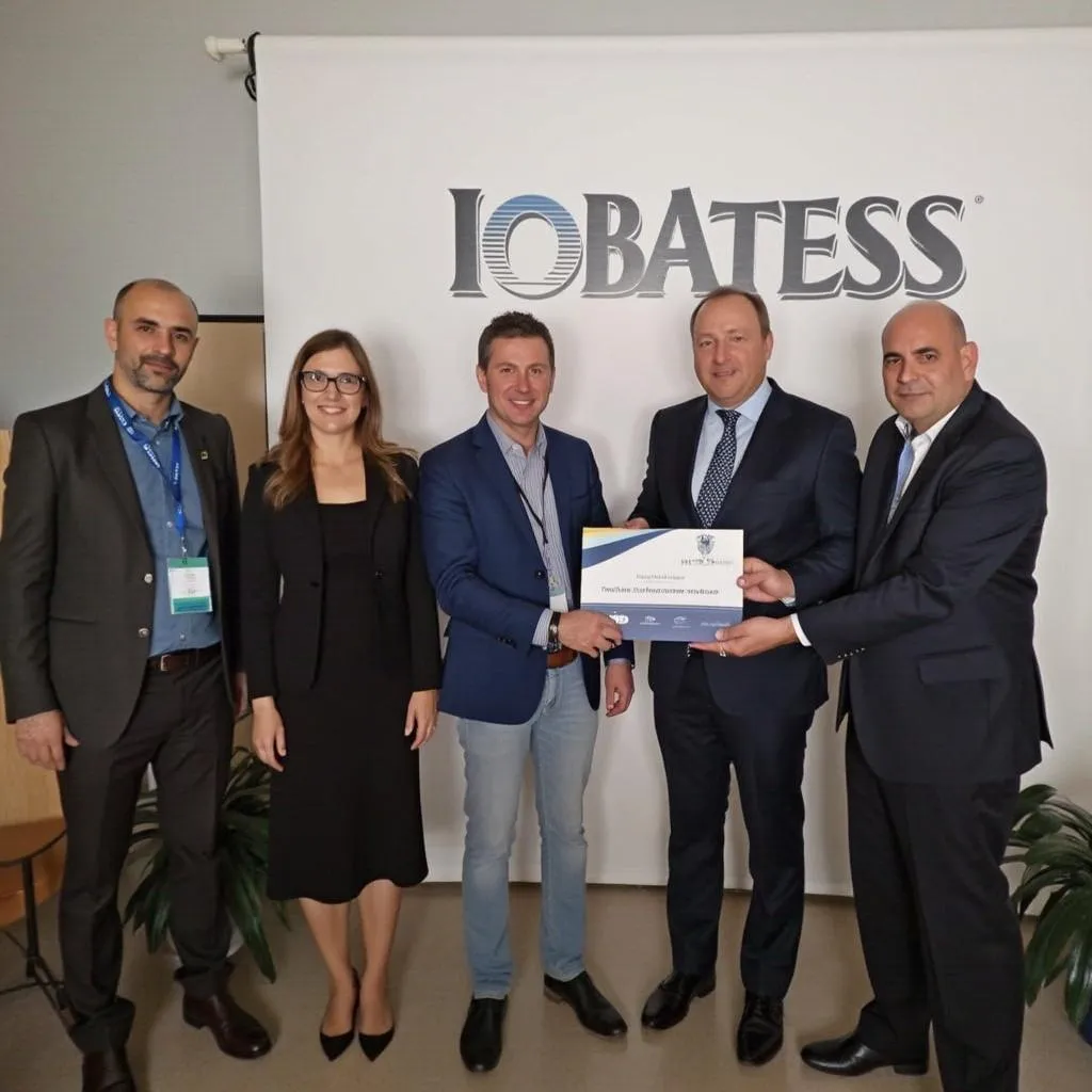Certifikační ceremonie s klientem